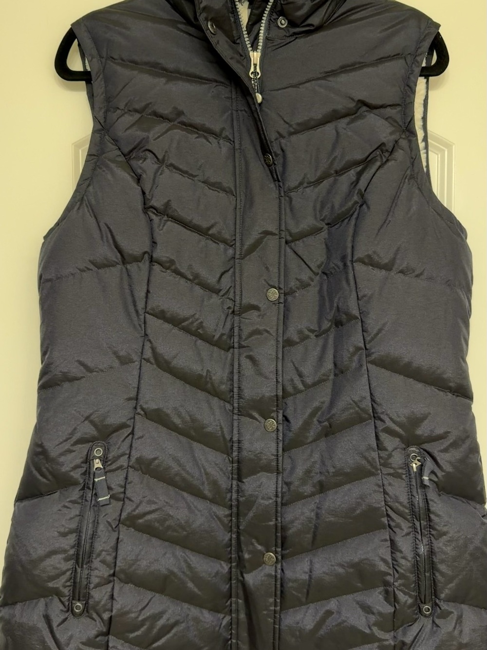 Eddie Bauer Sun Valley Sherpa Lined Down Puffer Vest Womens LARGE Tall NWT